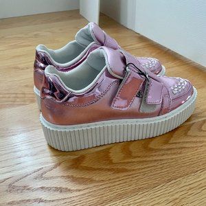 SUPER cool pink platform sneakers